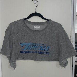 Toreros University of San Diego Oversized Cut off Cropped Tee | XXL